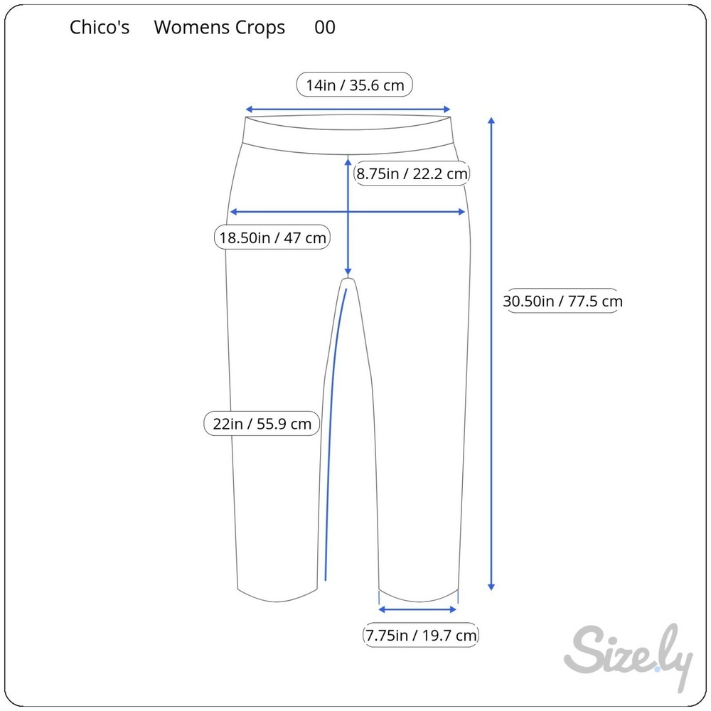 Chico's Womens Ankle Crop Pants Size 00 White Knit Cotton Elastic Waist Stretch - Picture 12 of 13
